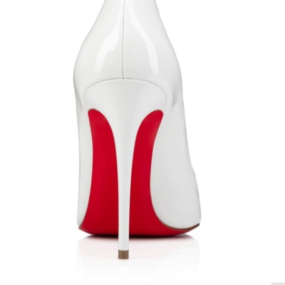 Christian Louboutin Hot Chick Scallop Pointed Toe 100mm Pump Patent Calf Leather - Picture 3 of 14